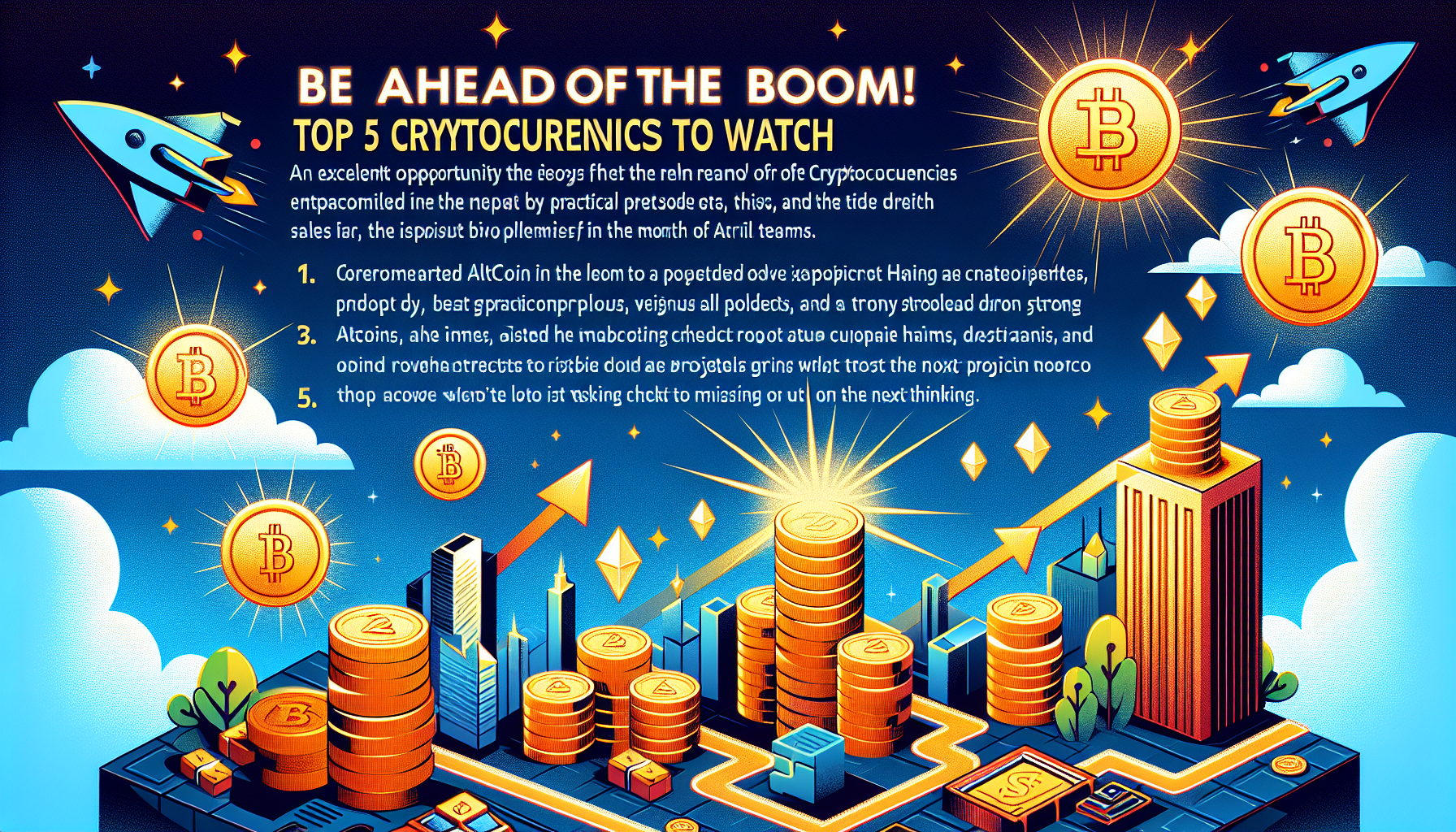 爆騰前に押さえたい！注目の仮想通貨5選