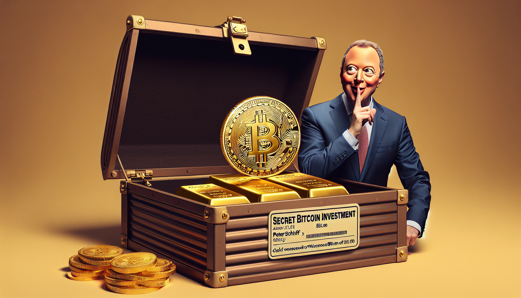 골드 광, 피터, 쉬프의 비트 코인 비밀 투자