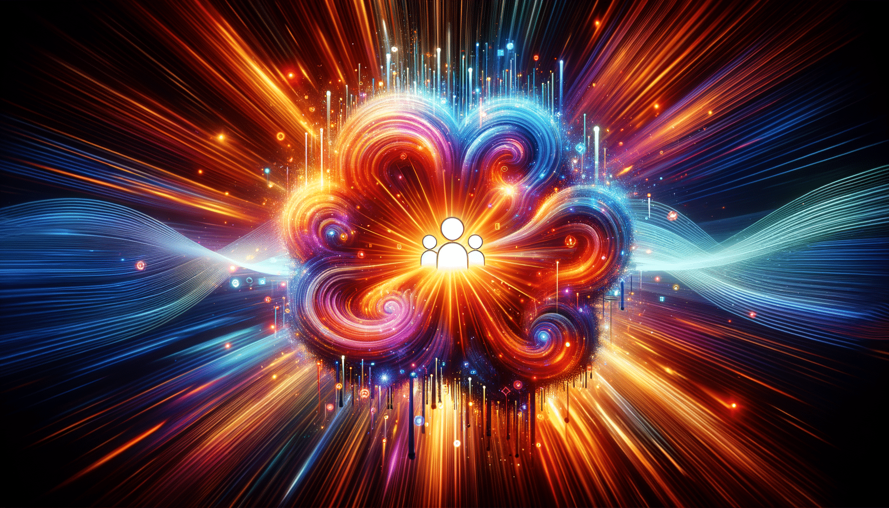Eye-catching visual of Salesforce, AI, data
 and  AI technology vibes