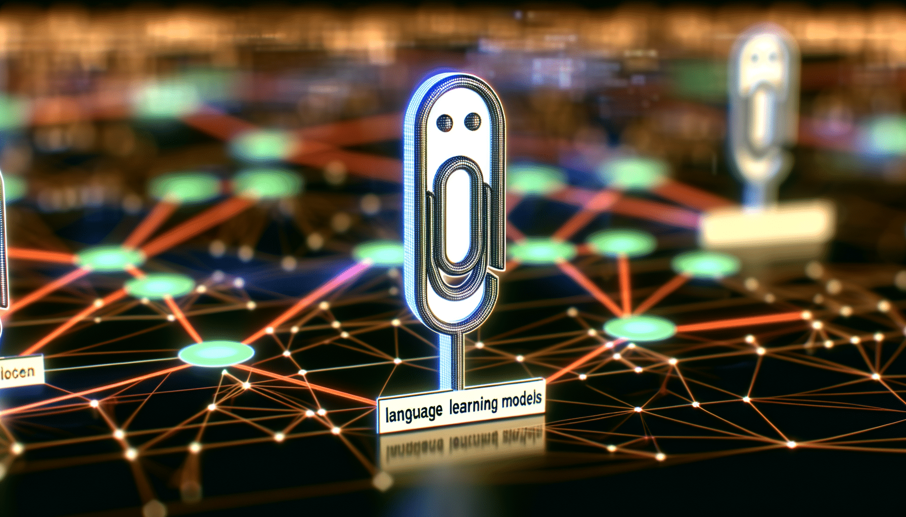 Clippy, LLMs, AI models
 AI technology illustration