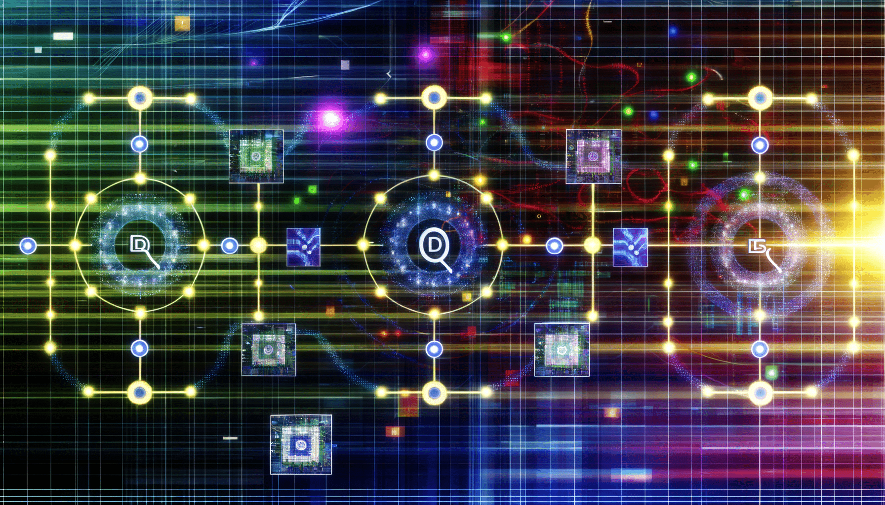 Deno, Deno Deploy, Deno Fresh
 AI technology illustration