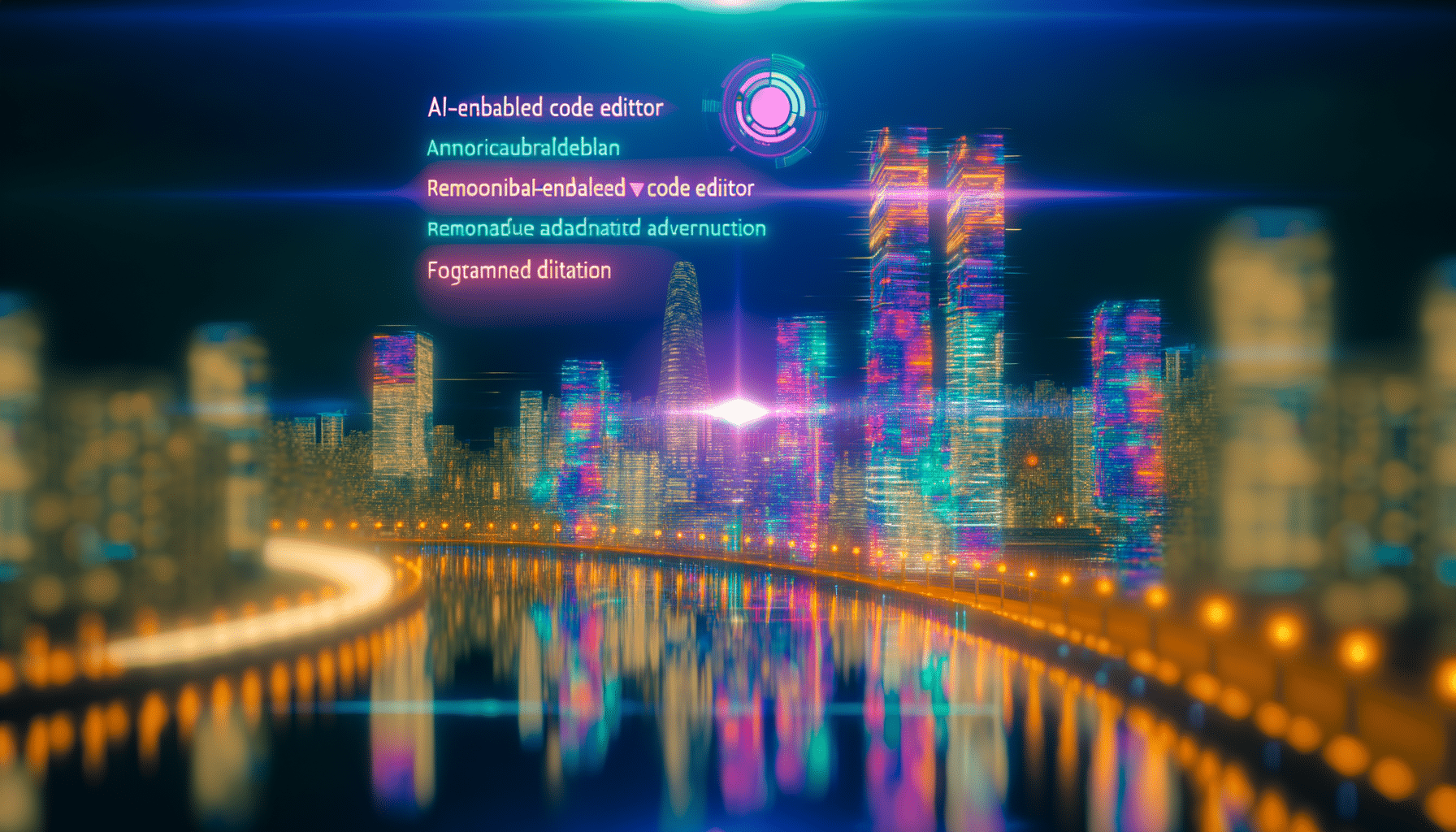 Future potential of Visual Studio Code 1.100, code editor, AI code editing
 represented visually