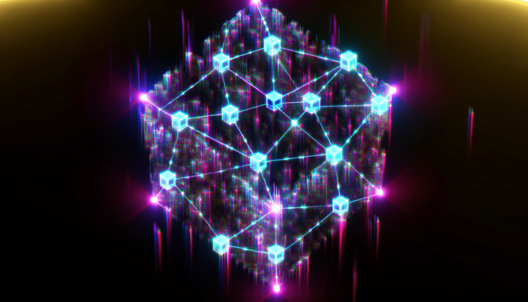 SUI technology and blockchain network illustration