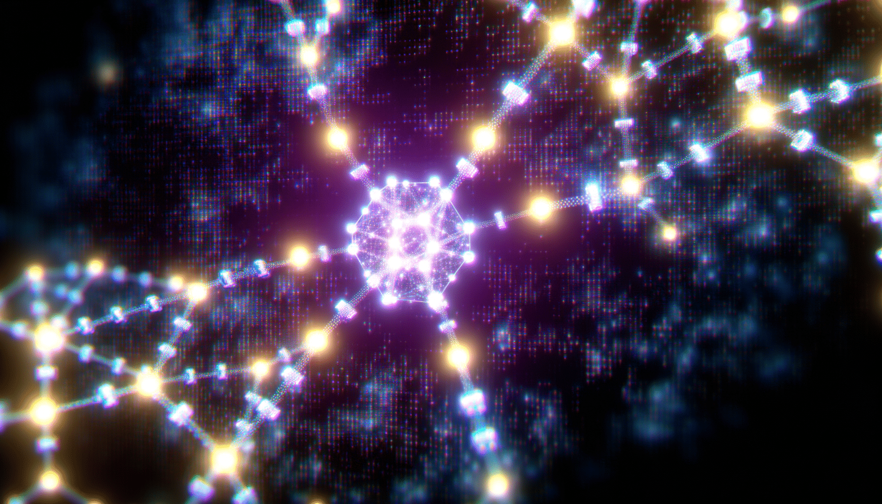 USDS  technology and blockchain network illustration