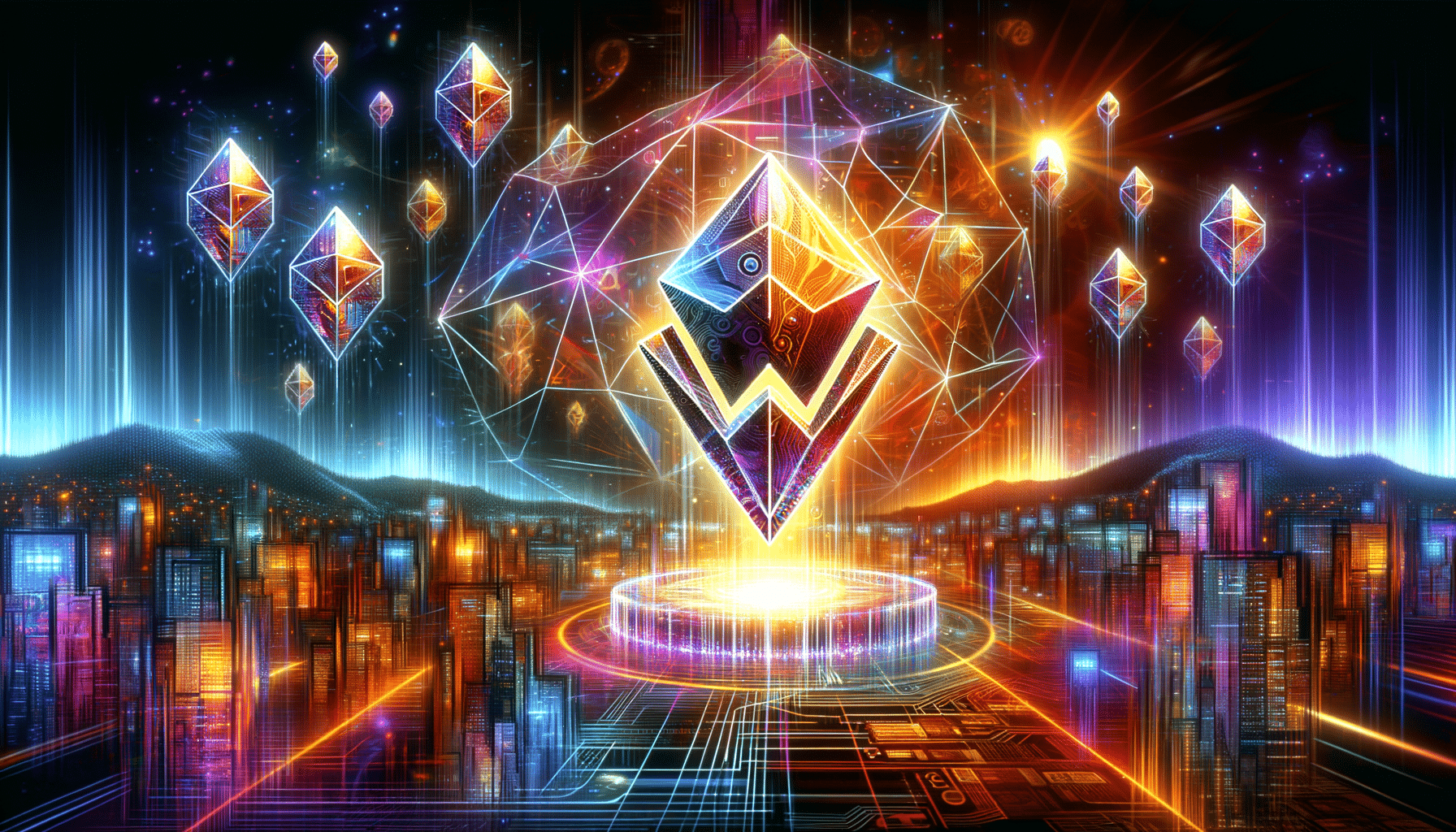 Eye-catching visual of WETH and cryptocurrency vibes