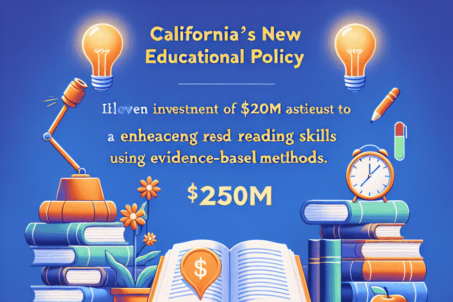 California's $250M Reading Revolution: Evidence-Based Instruction Takes Center Stage