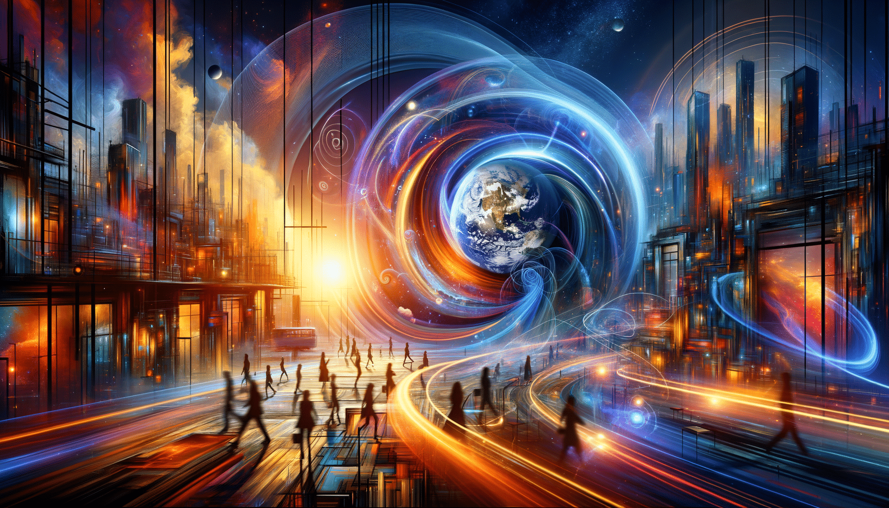 Eye-catching visual of world, theories, common sense
 and  lifestyle vibes
