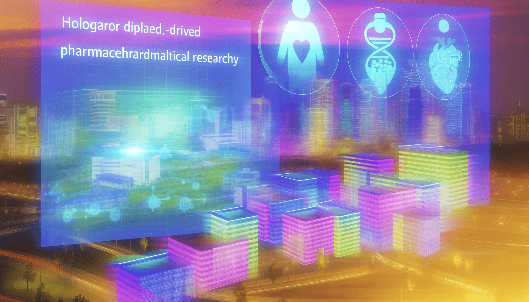Future potential of AI drug evaluation, hospital mergers, Medicaid coverage represented visually