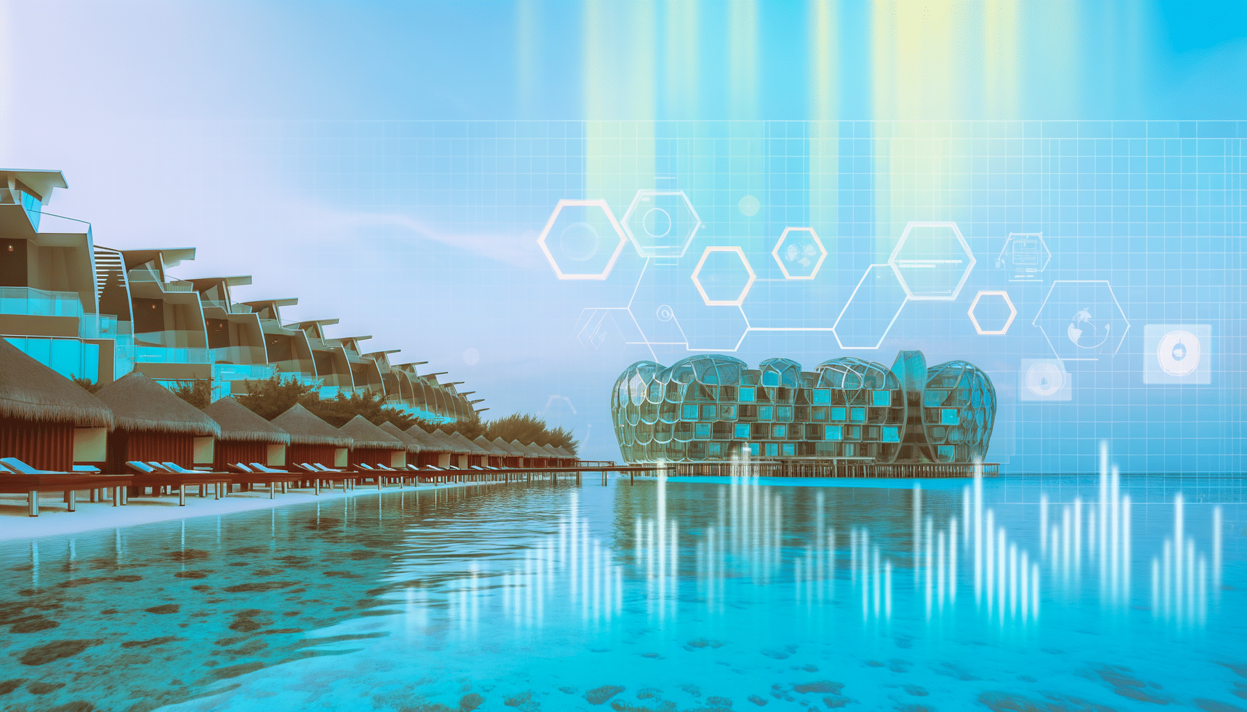 Future potential of JW Marriott Maldives, Maldives resort, luxury travel
 represented visually