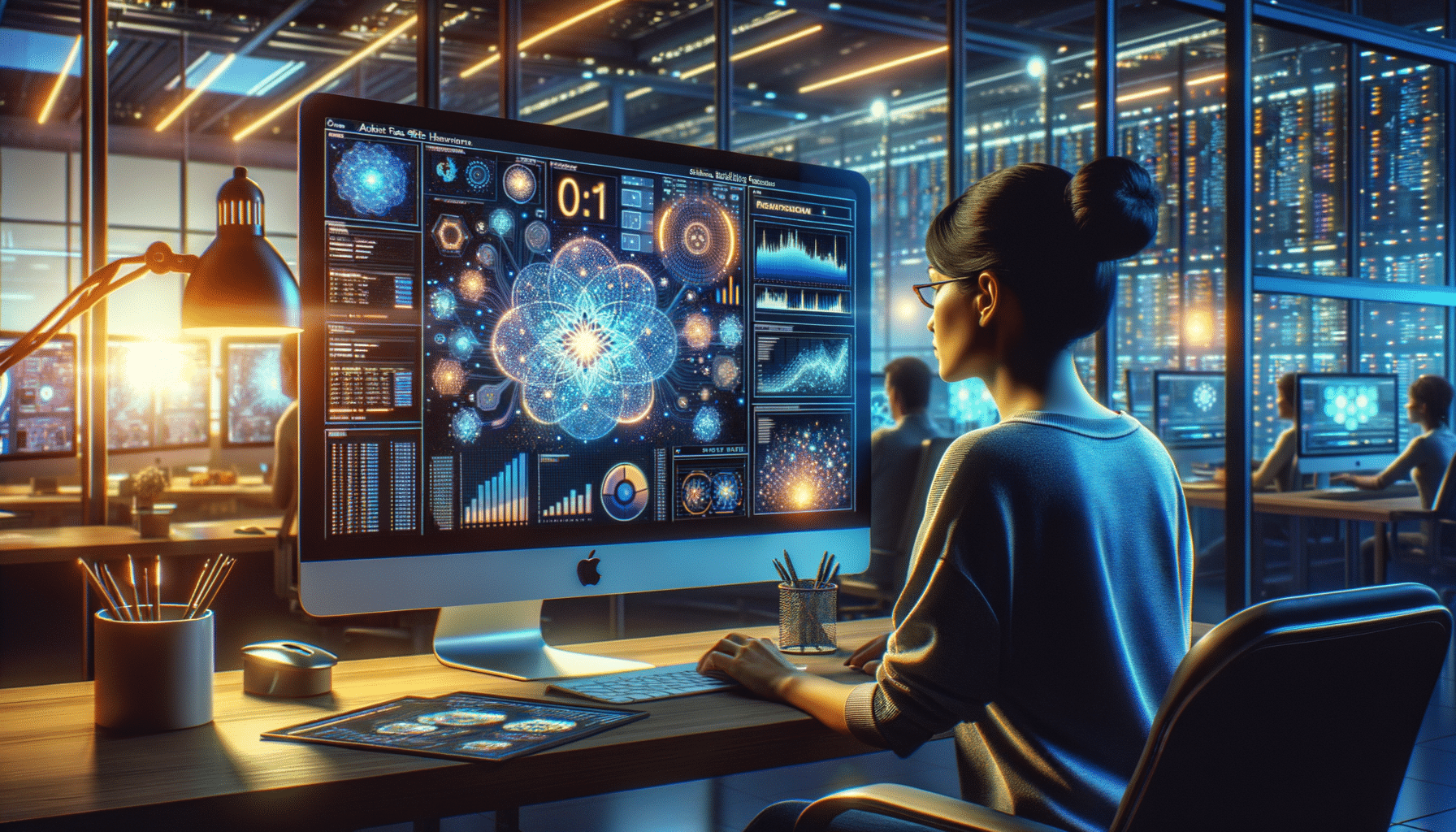 Eye-catching visual of Azure SRE Agent, site reliability engineering, generative AI and  AI technology vibes