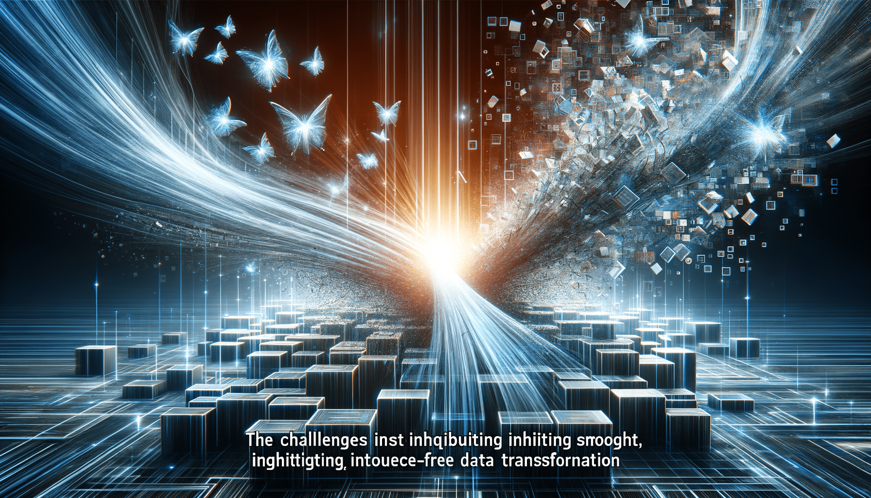 Eye-catching visual of Databricks Lakeflow Designer, no-code ETL, data engineering bottlenecks
 and  AI technology vibes