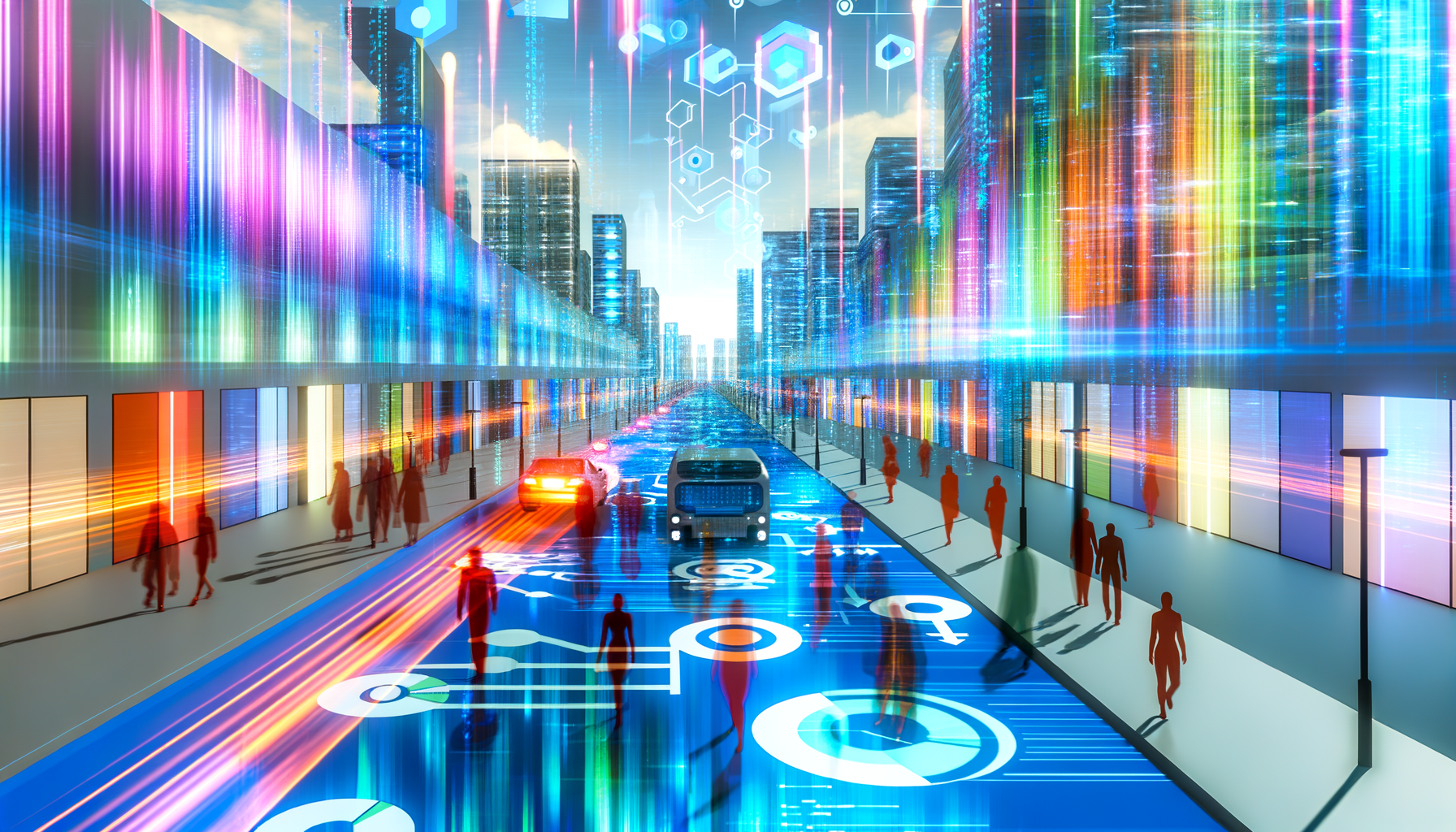 Future potential of JavaScript, Angular 20, AI represented visually