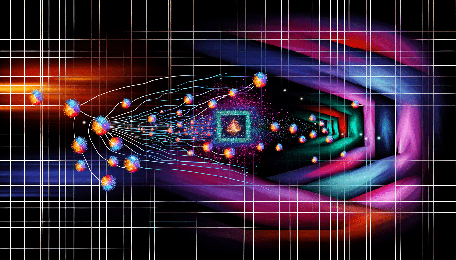 Aptos APT technology and blockchain network illustration