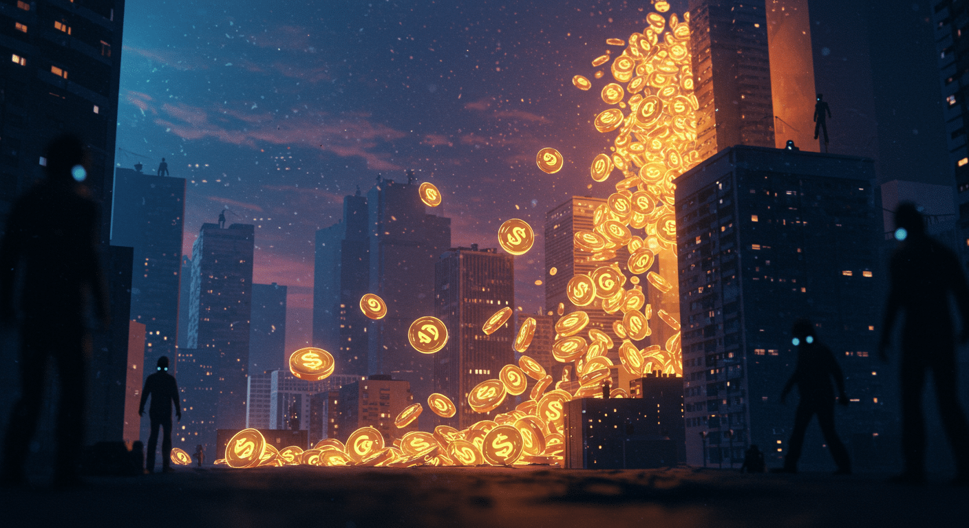 Eye-catching visual of tokenized cashback, systemic risks, KAST
 and  Metaverse vibes