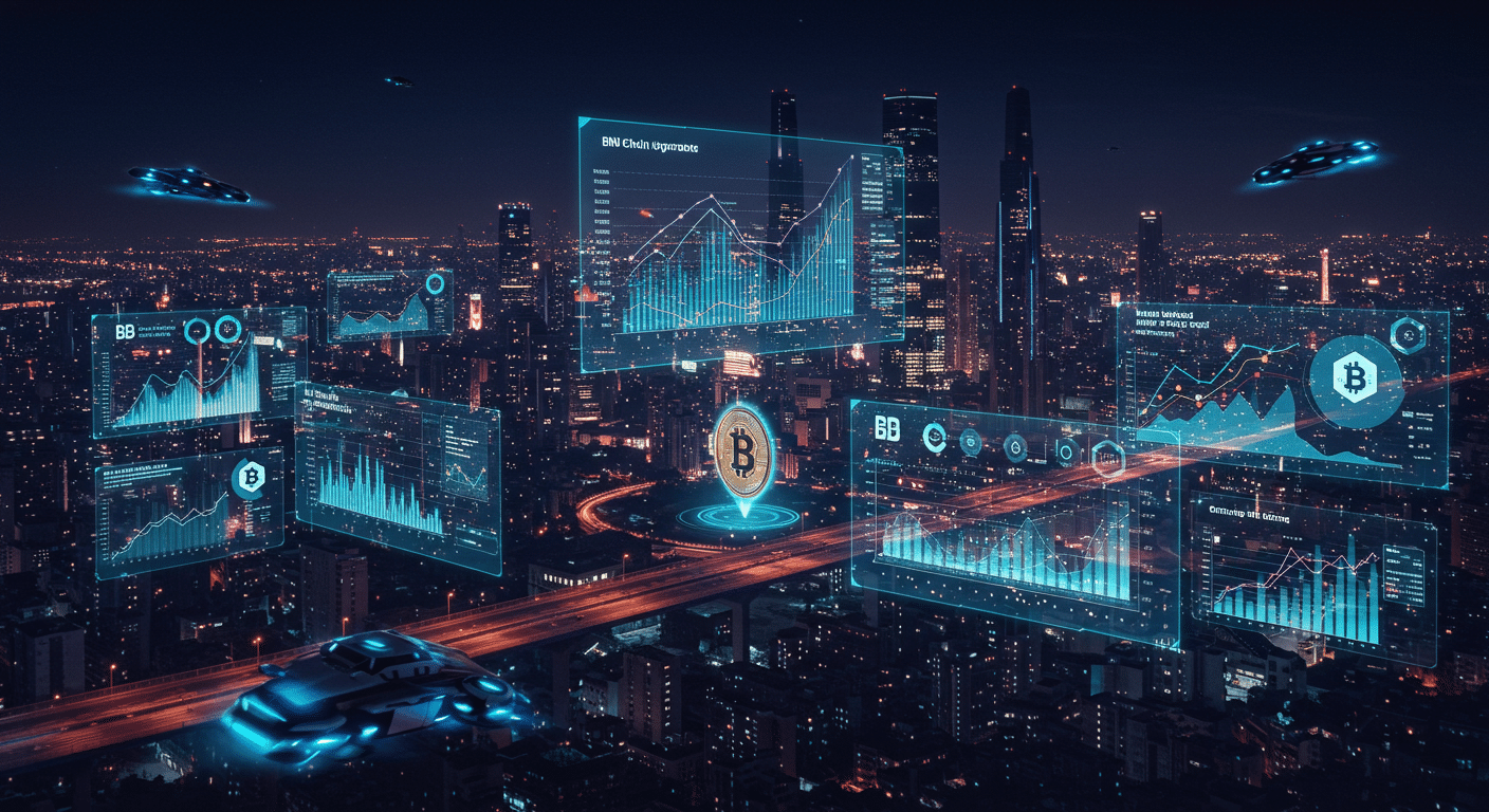 Future potential of BNB Chain, Maxwell upgrade, block times
 represented visually