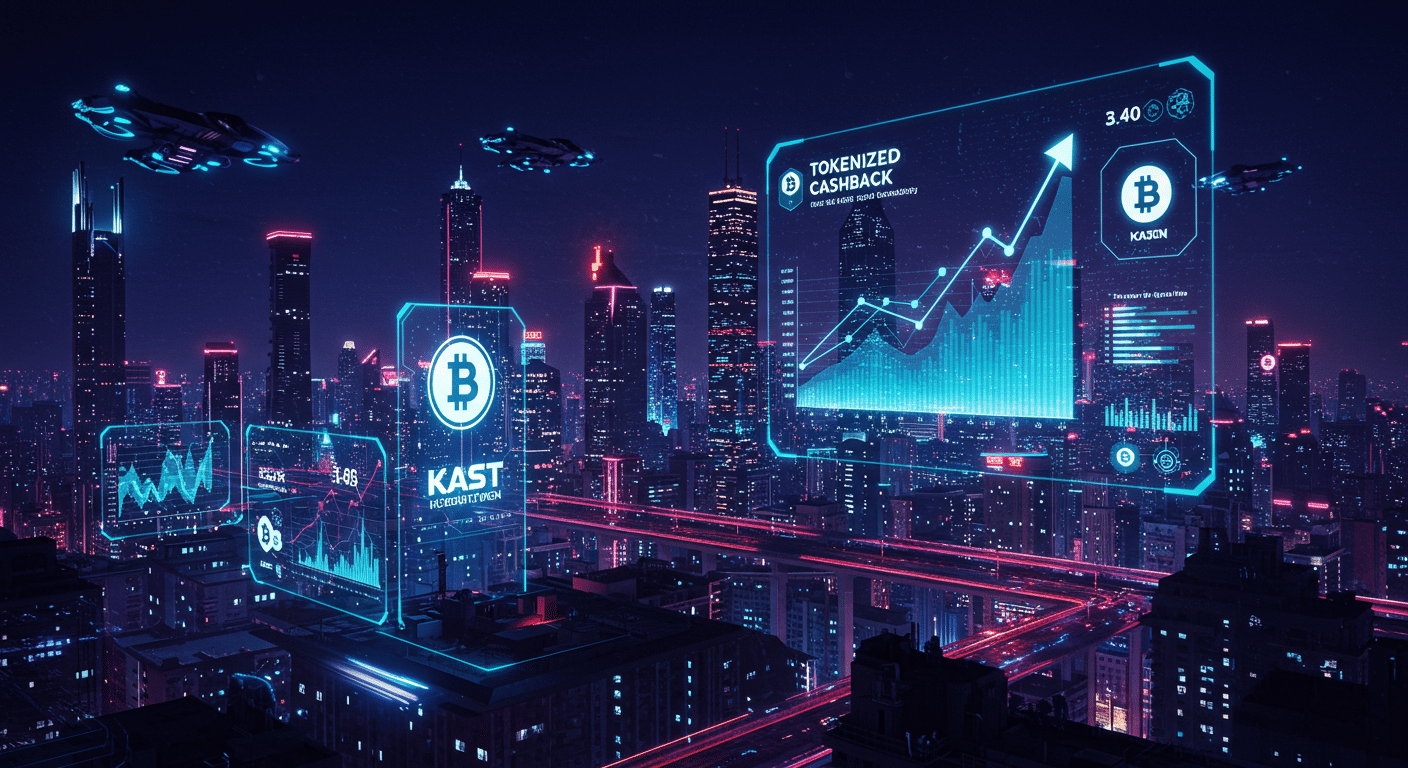 Future potential of tokenized cashback, systemic risks, KAST
 represented visually