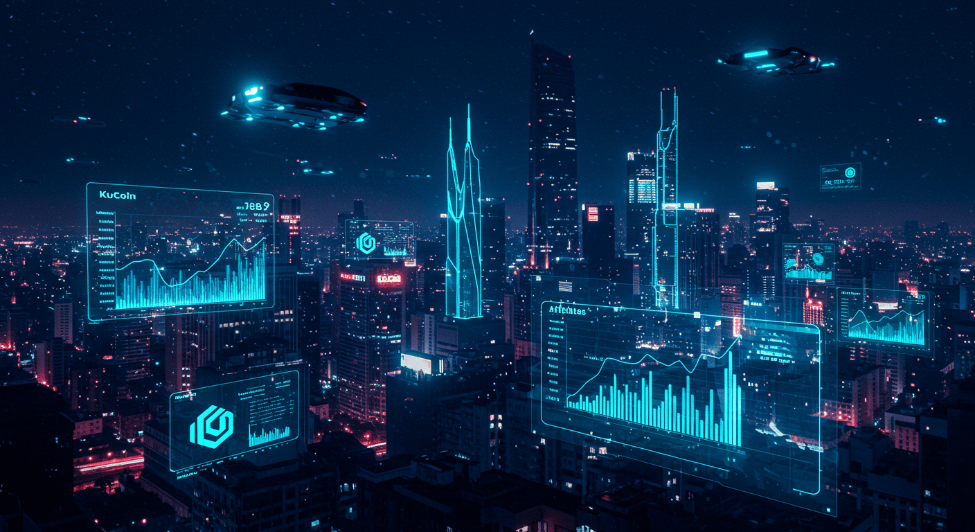Future potential of KuCoin Futures, affiliate engagement, Web3 ecosystem
 represented visually