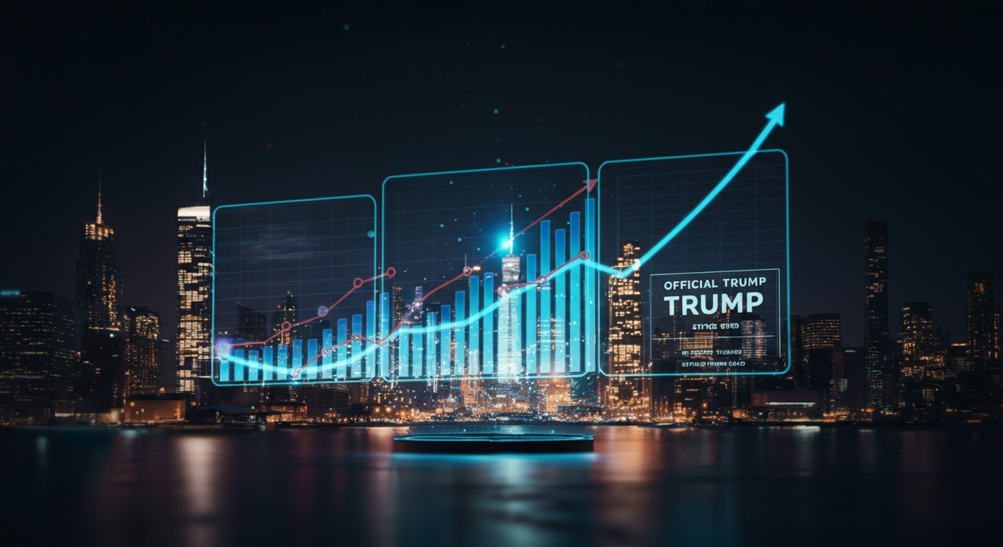 Future potential of Official Trump TRUMP represented visually