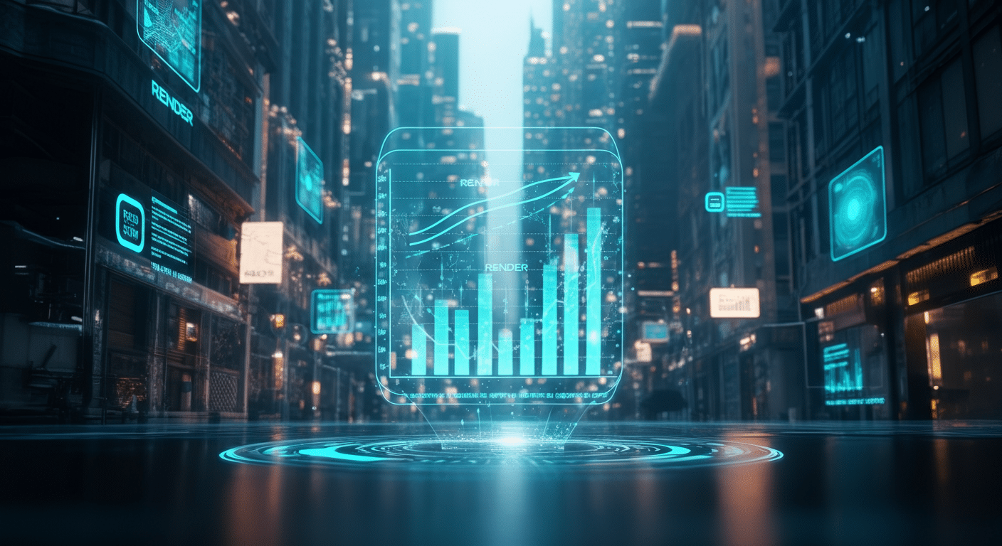 Future potential of Render RENDER represented visually