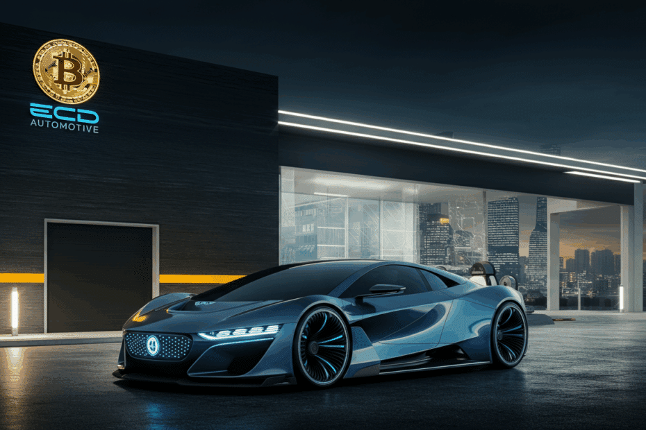 ECD Automotive: $5億の施設でビットコイン購入！高級車メーカーの革新