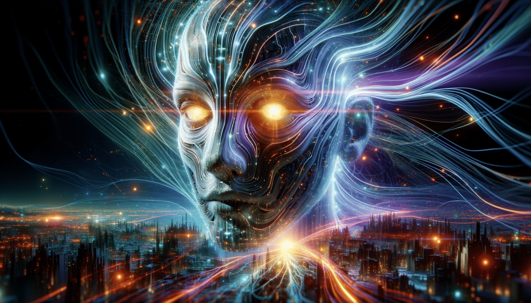 Eye-catching visual of Oracle, AI, database and AI technology vibes