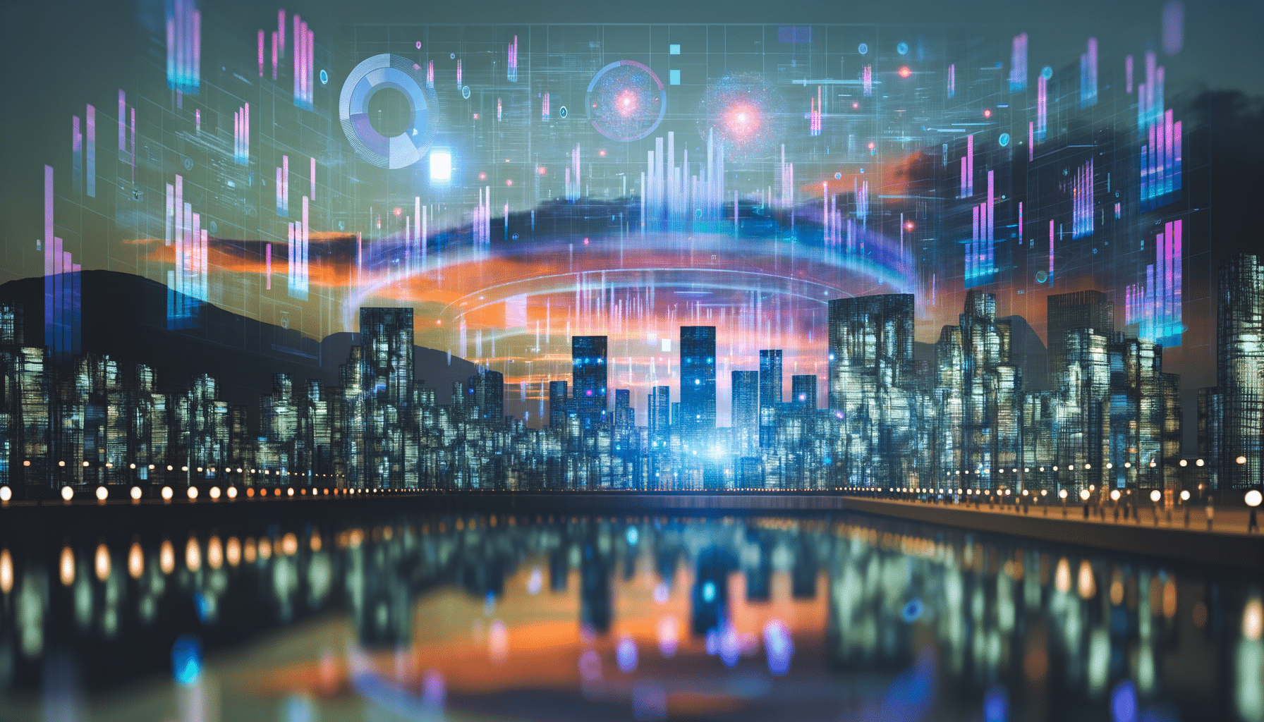 Future potential of Oracle, AI, database represented visually