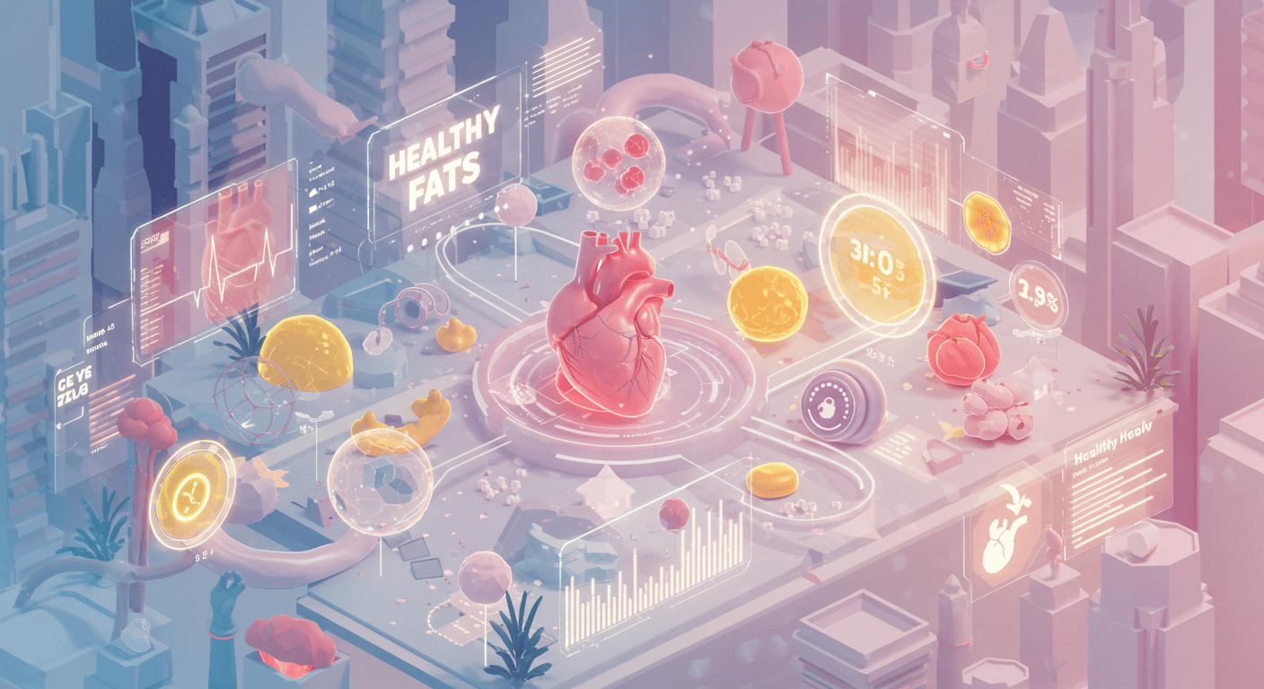 healthy fats, heart health, blood pressure
 lifestyle illustration