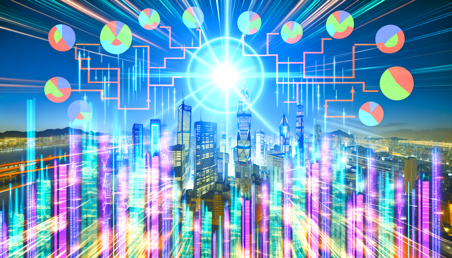 Future potential of beverages, hydration, healthy drinks
 represented visually