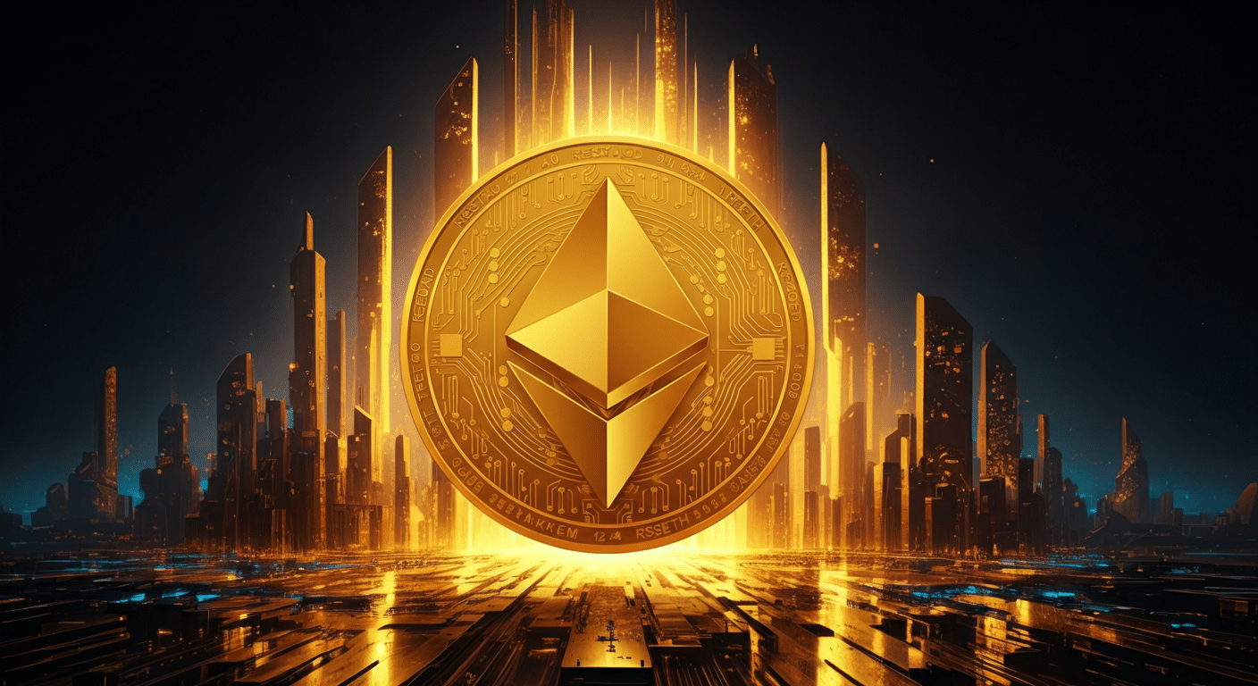 Eye-catching visual of Kelp DAO Restaked ETH RSETH and cryptocurrency vibes