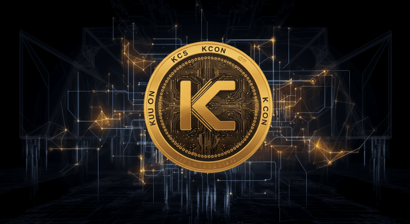 KuCoin KCS technology and blockchain network illustration