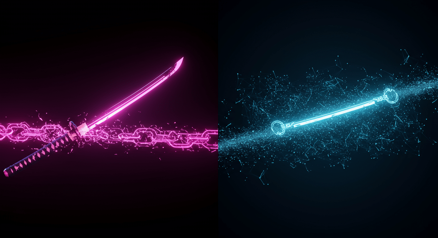 Katana, Chainlink, DeFi
 Metaverse illustration