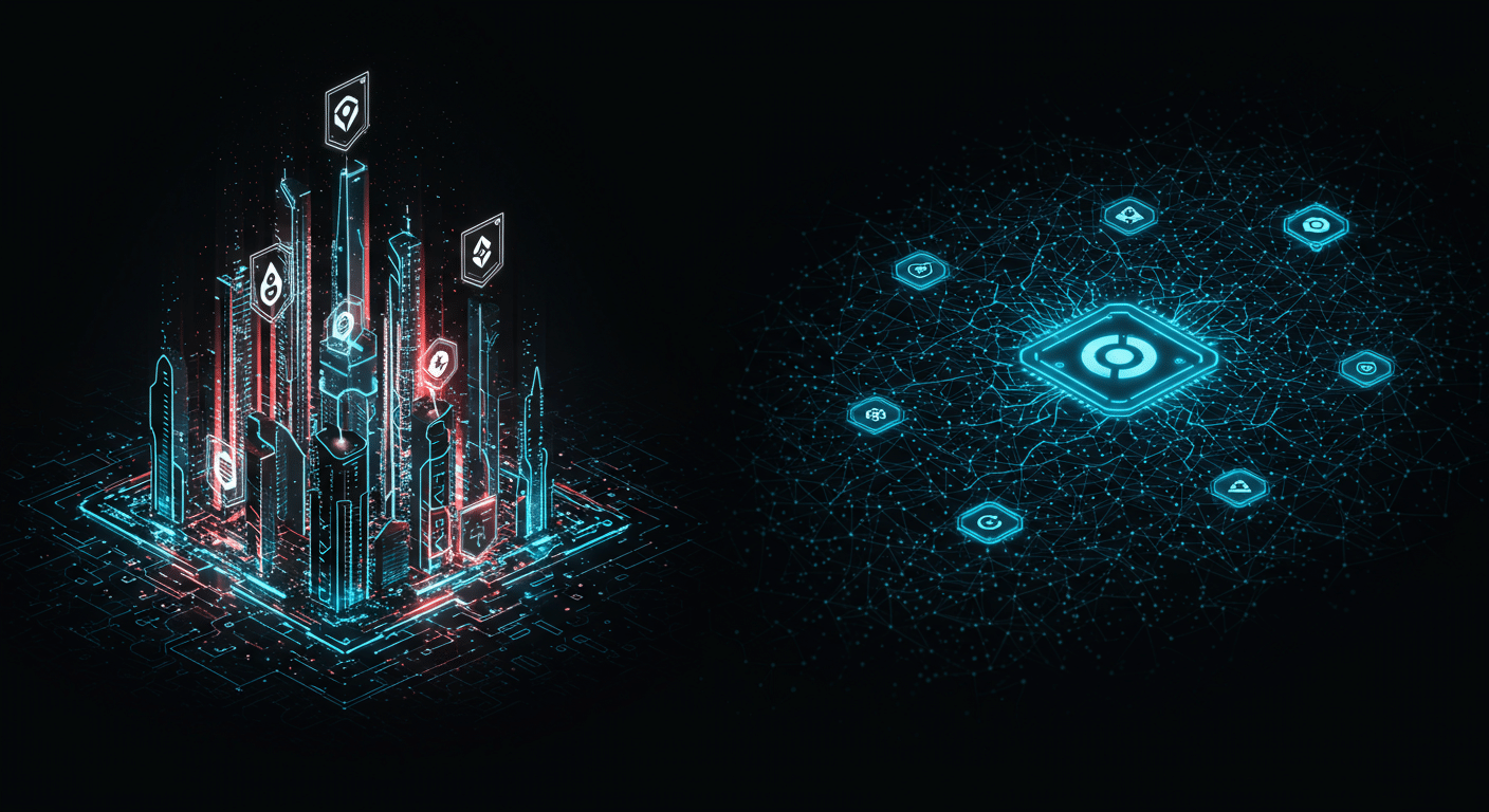crypto, target price, rewards technology and blockchain network illustration