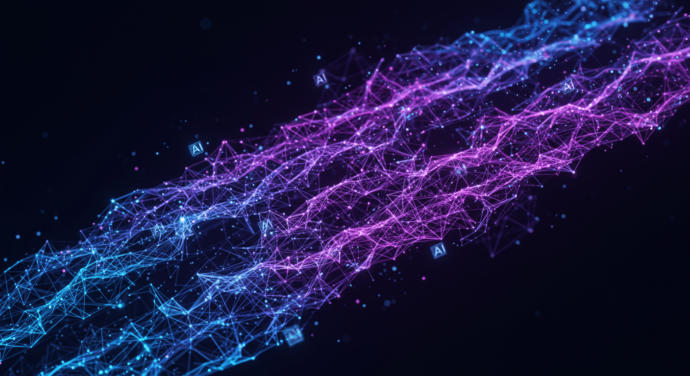 メタバースとは何か？定義・特徴・VRとの違い technology and blockchain network illustration