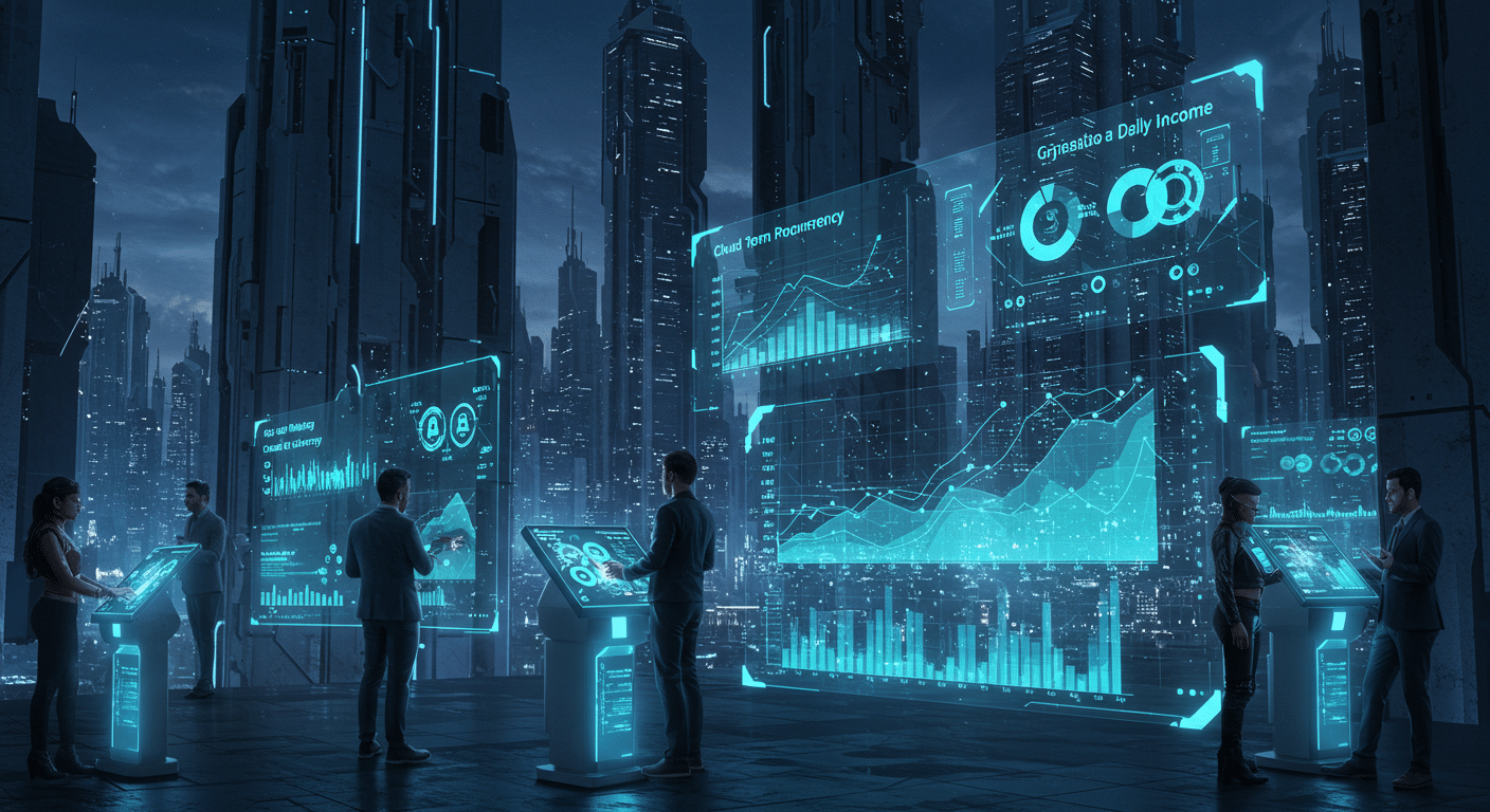 Future potential of Cloud mining, Cryptocurrency, Daily income
 represented visually