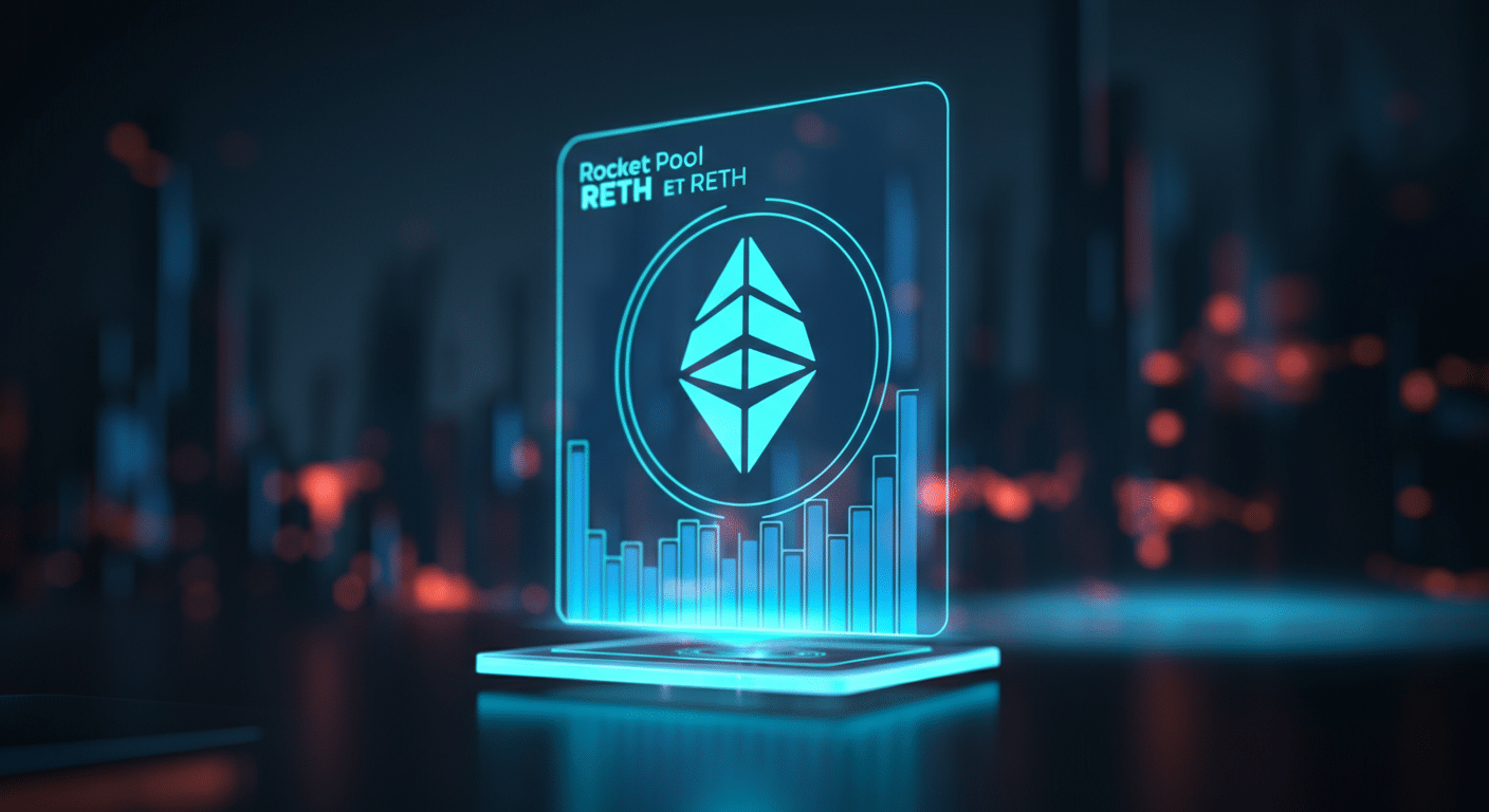 Future potential of Rocket Pool ETH RETH represented visually
