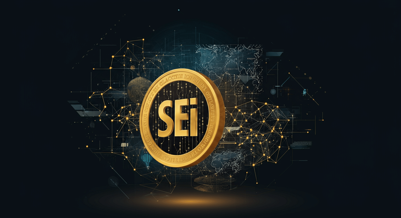SEI technology and blockchain network illustration