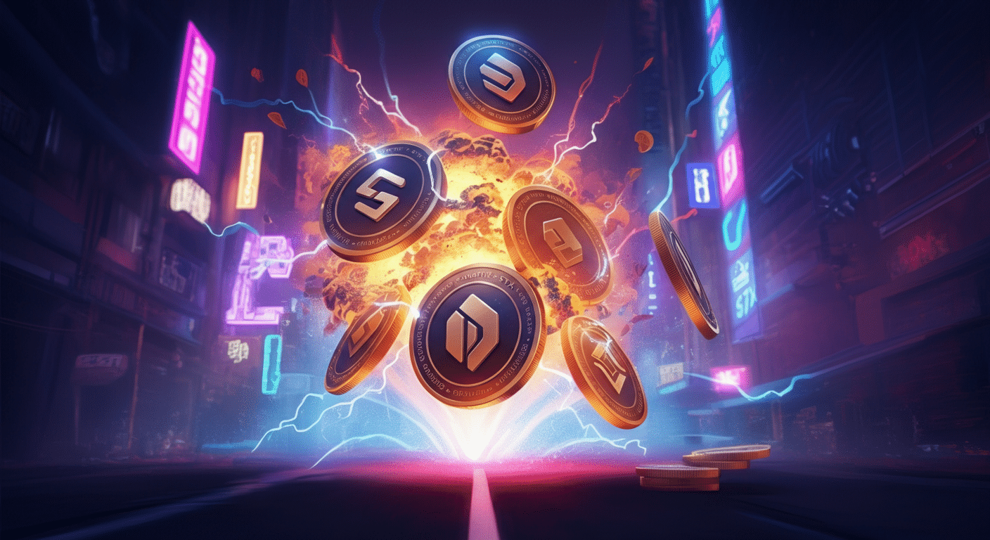 Eye-catching visual of Stacks STX and cryptocurrency vibes