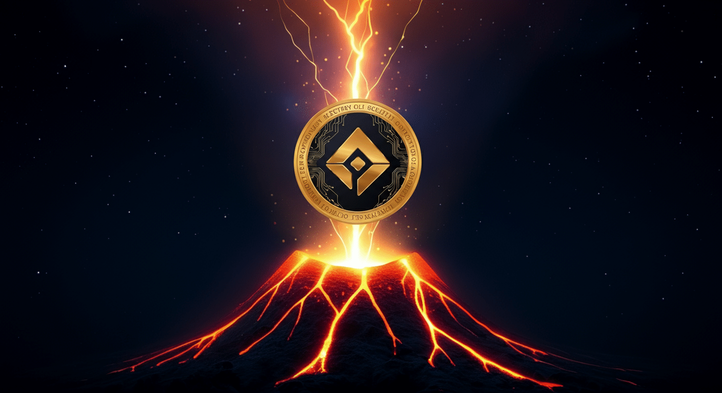 Eye-catching visual of Story IP and cryptocurrency vibes