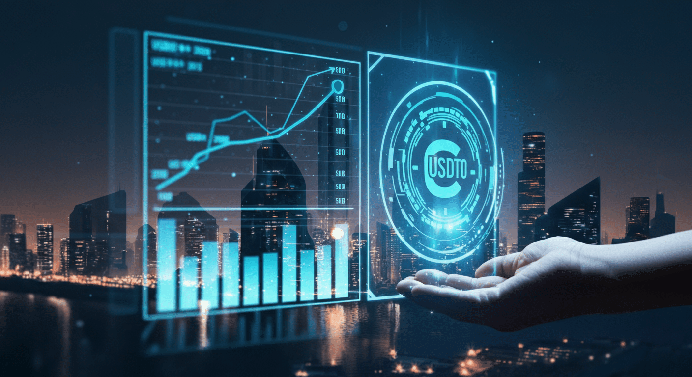 Future potential of USDT0  represented visually