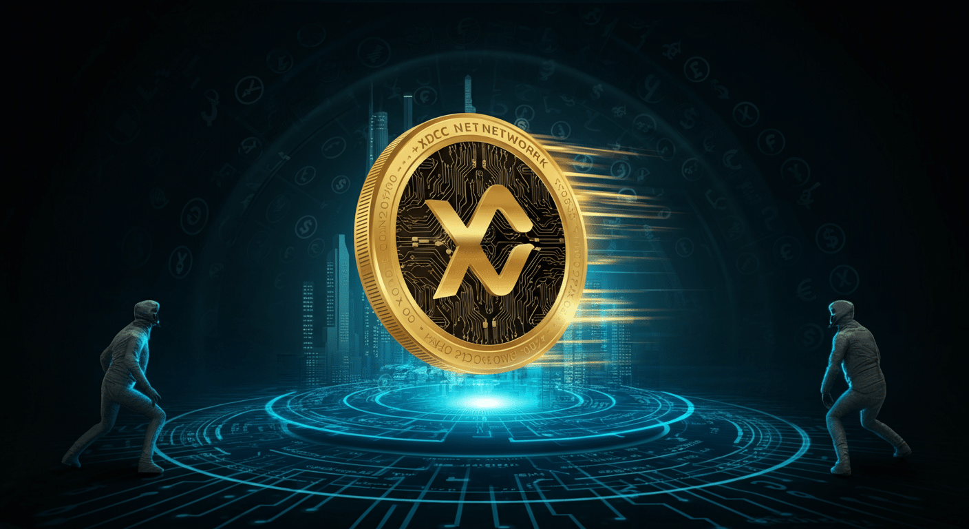 Eye-catching visual of XDC Network XDC and cryptocurrency vibes