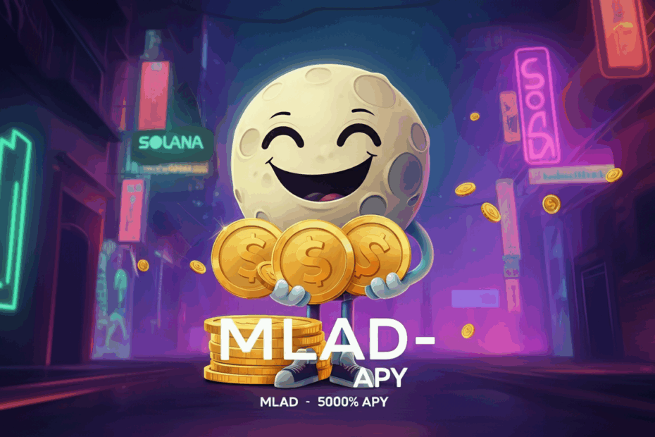 ムーンラッド (MLAD): 5000% ステーキングAPY！ 新ミームトークンICO