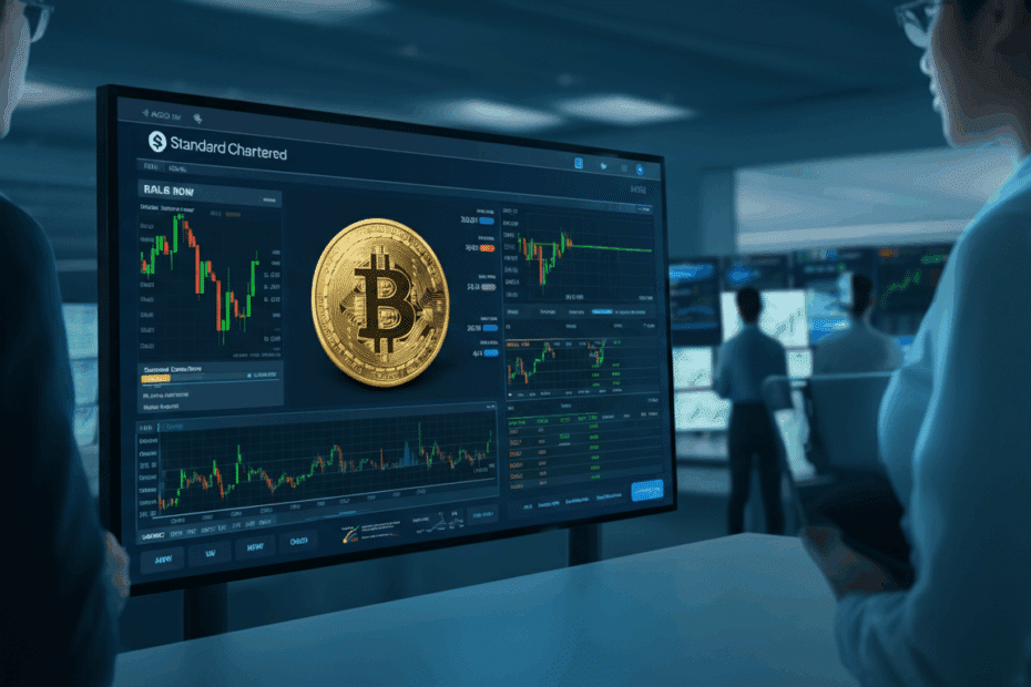 スタンダードチャータード、機関投資家向けビットコイン&暗号資産スポット取引プラットフォームをローンチ！