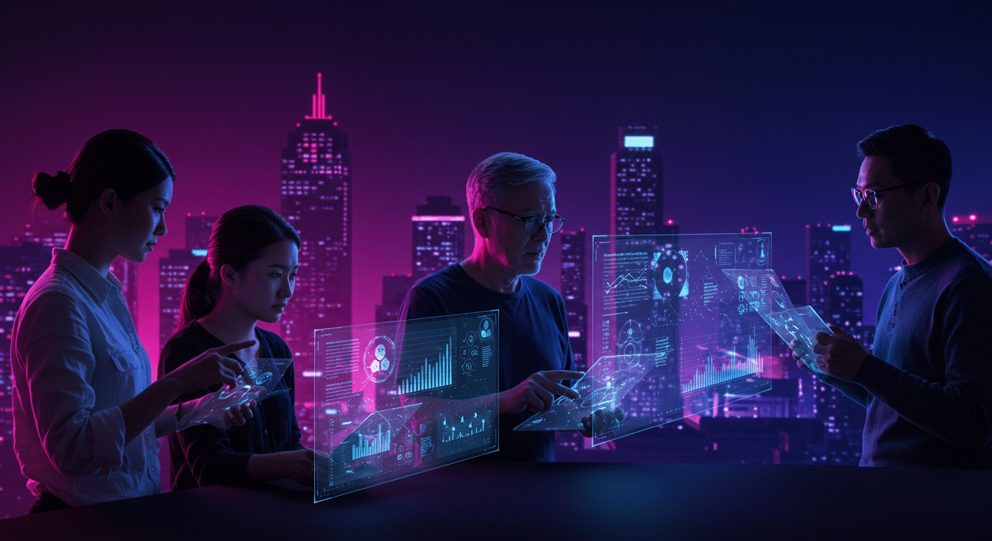 Eye-catching visual of AI skills, job seekers, employment data
 and  AI technology vibes