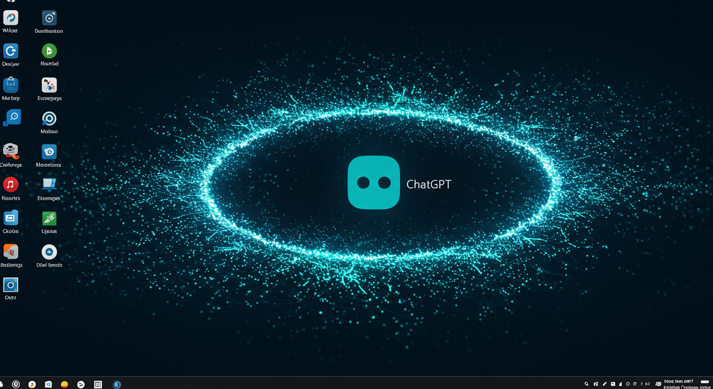 Future potential of AI, ChatGPT, Windows
 represented visually