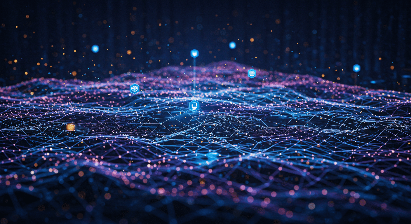 Future potential of Amazon Bedrock AgentCore, AI agents, AWS
 represented visually