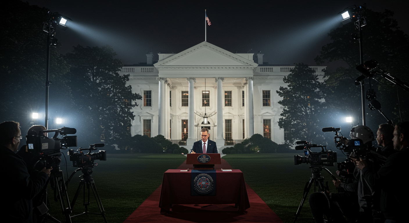 Eye-catching visual of AI models, White House, executive order
 and  AI technology vibes