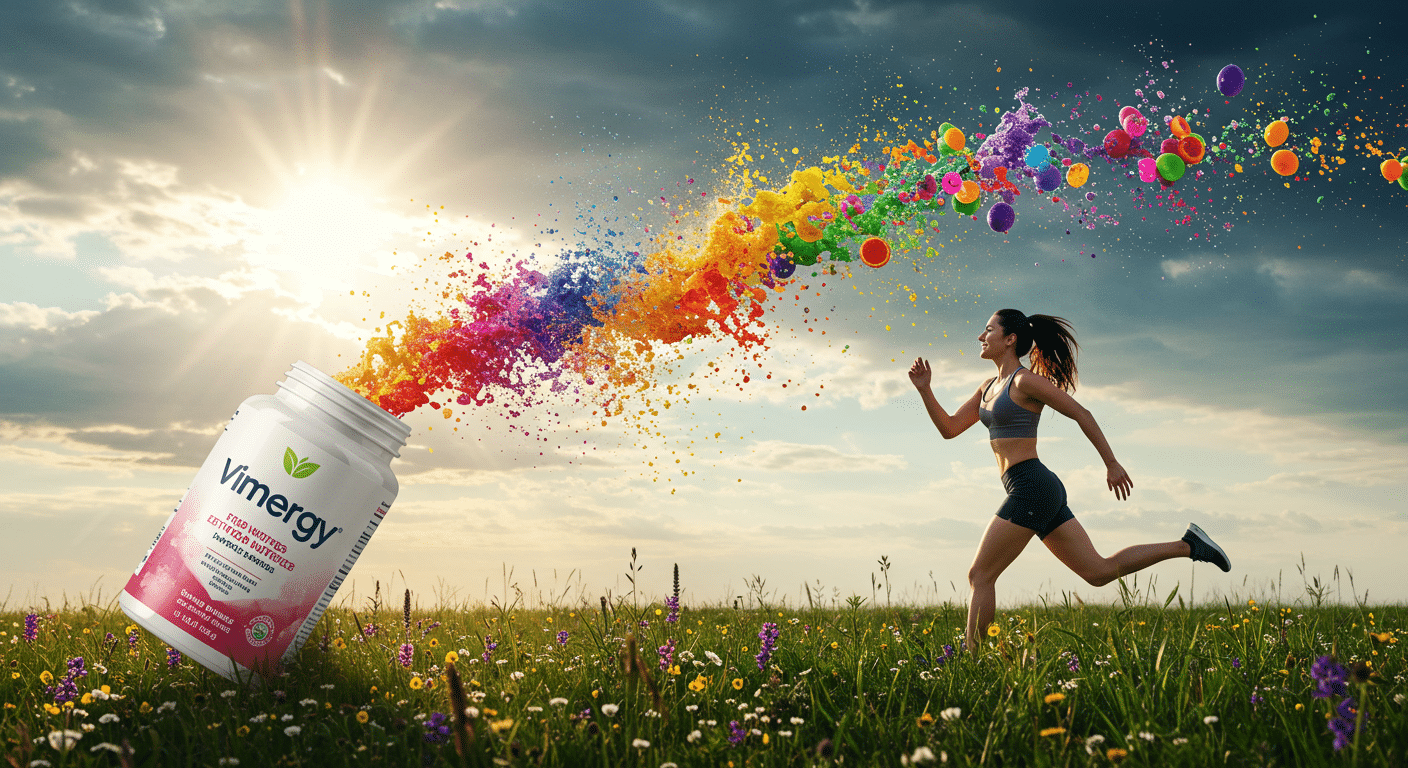 Eye-catching visual of Vimergy, health
 and lifestyle vibes