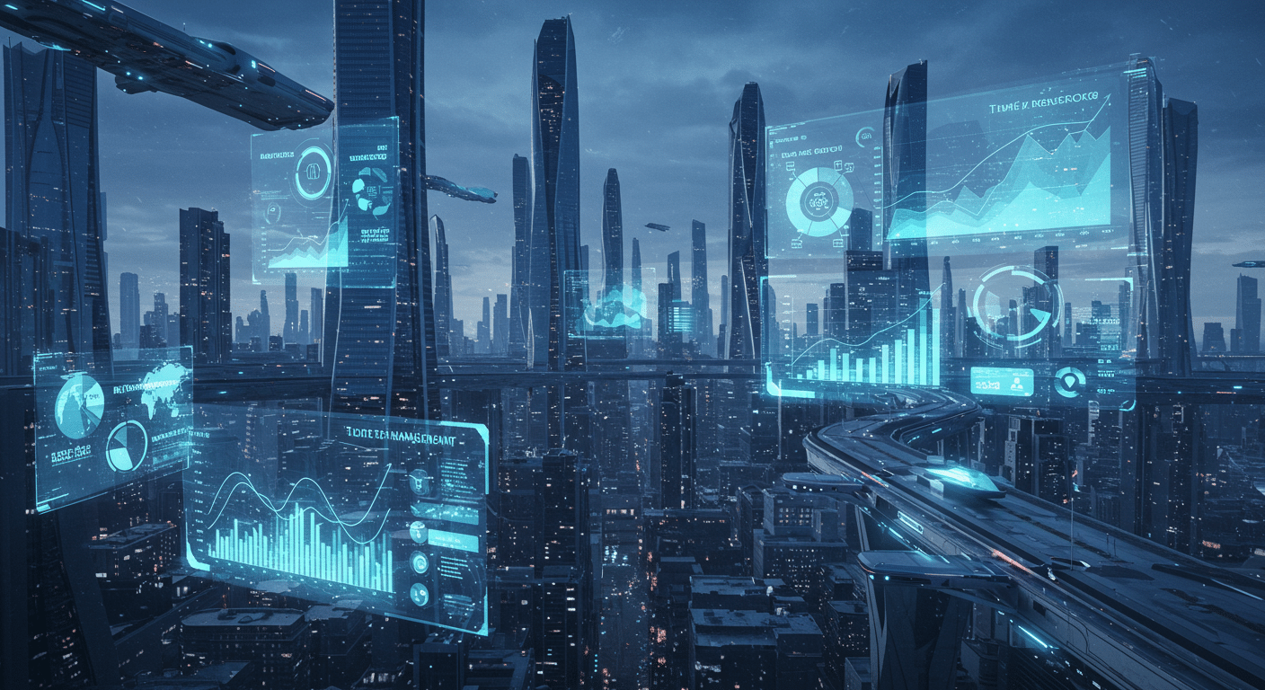 Future potential of Time, Waste
 represented visually