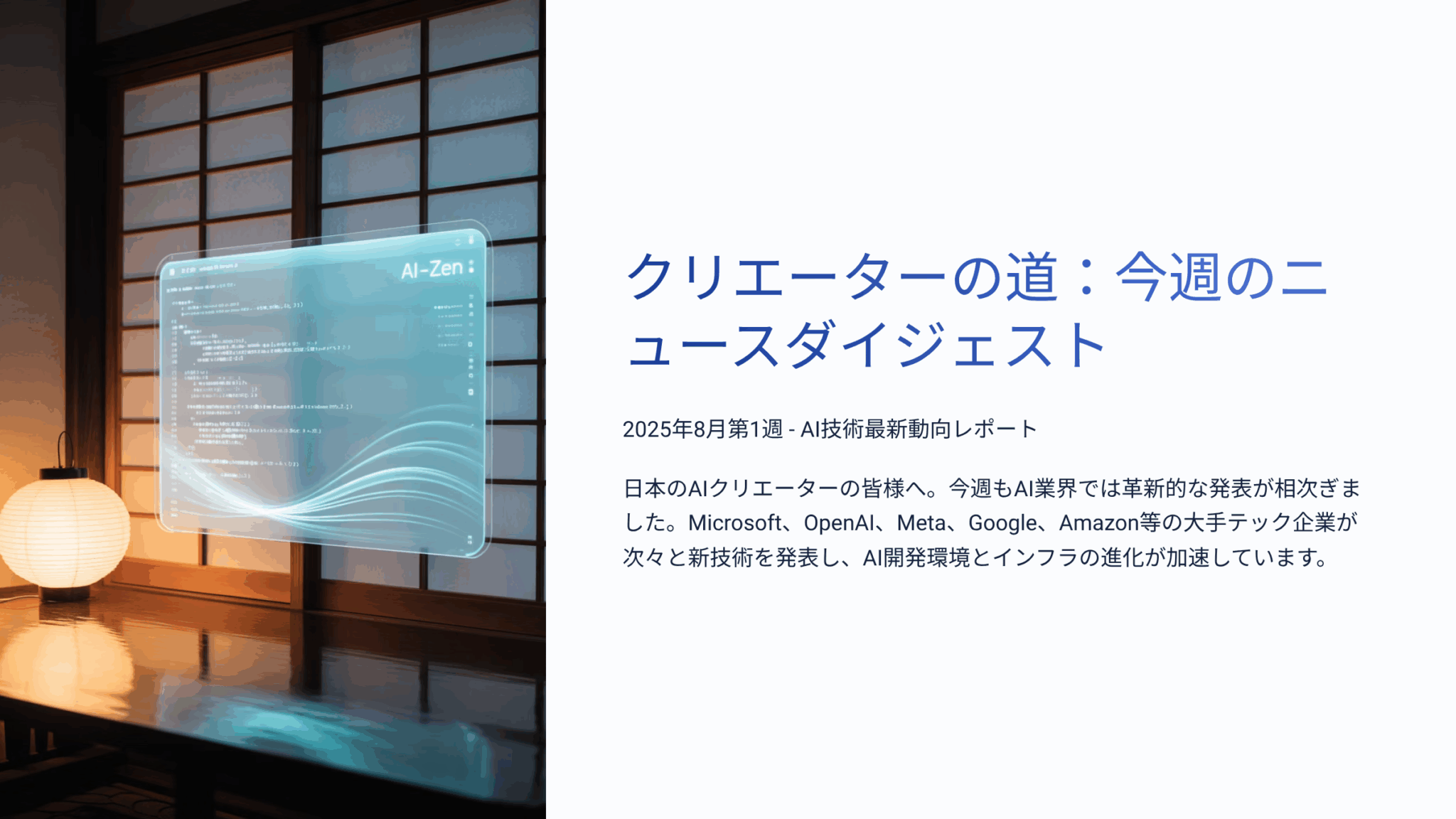 2025年最新AI技術動向｜.NET Aspire 9.4・OpenAI・Meta AI投資等10選