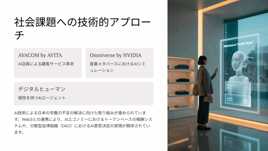 社会課題への技術的アプローチ